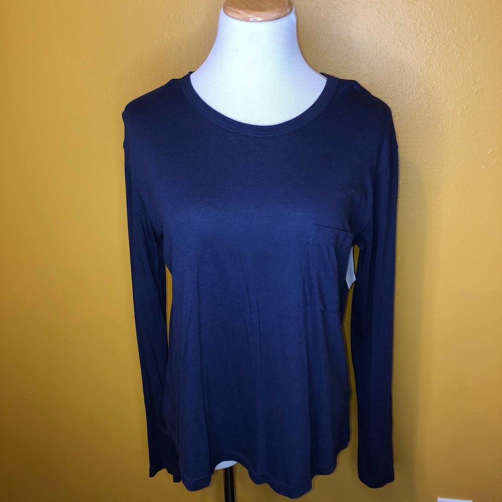 BP Navy Pocket Long Sleeve Shirt NWT, S